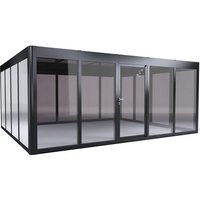 SunElements Gewächshaus »SunGarden Power 5.4«, BxHxT: 548 x 229 x 443 cm, anthrazit-metallic - grau von SunElements