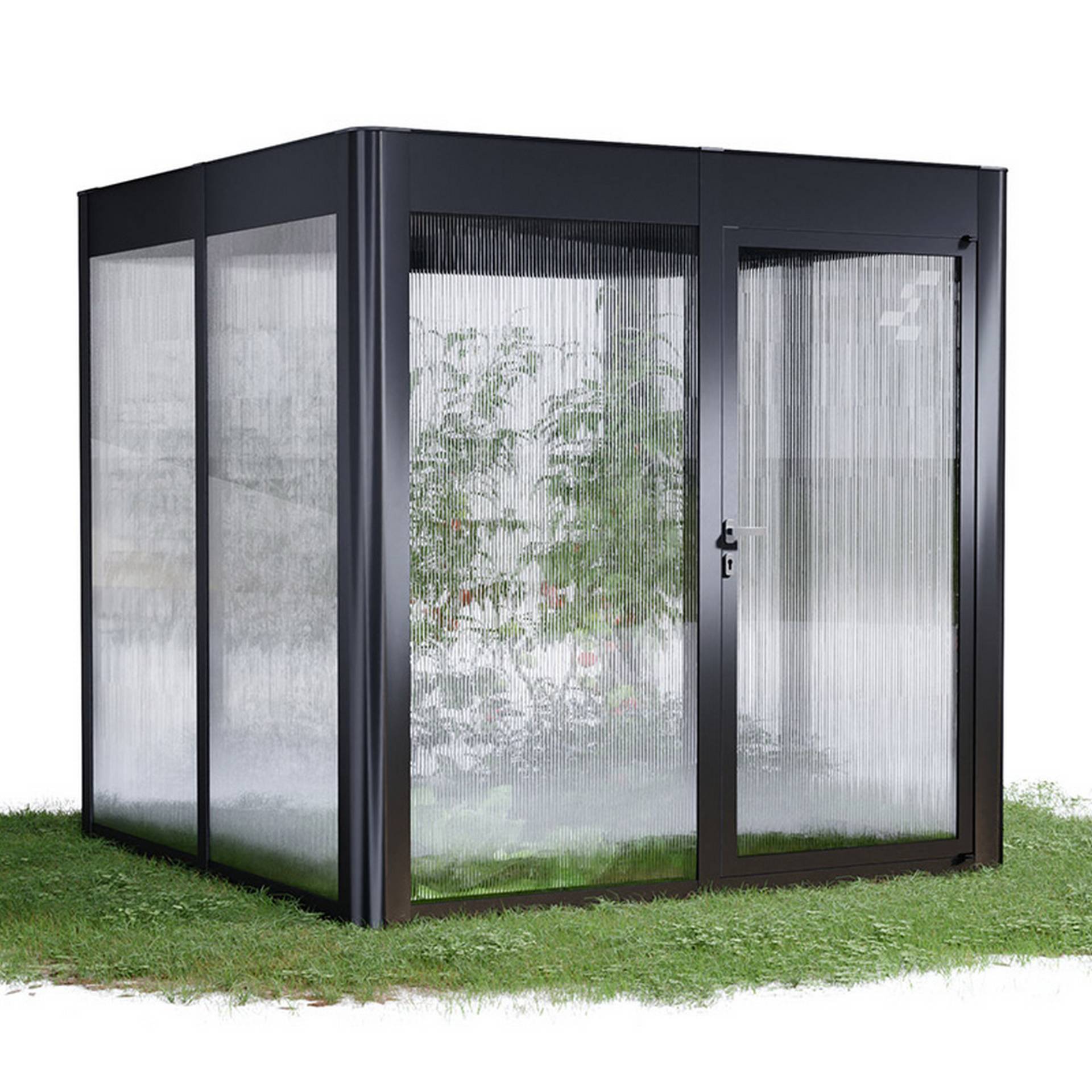 SunElements Gewächshaus 'SunGarden Select 2.2' 233 x 233 cm mit 10 mm Doppelstegplatten anthrazit-metallic SunElements Gewächshaus 'SunGarden Select 2.2' 233 x 233 cm mit 10 mm Doppelstegplatten anthrazit-metallic von SunElements