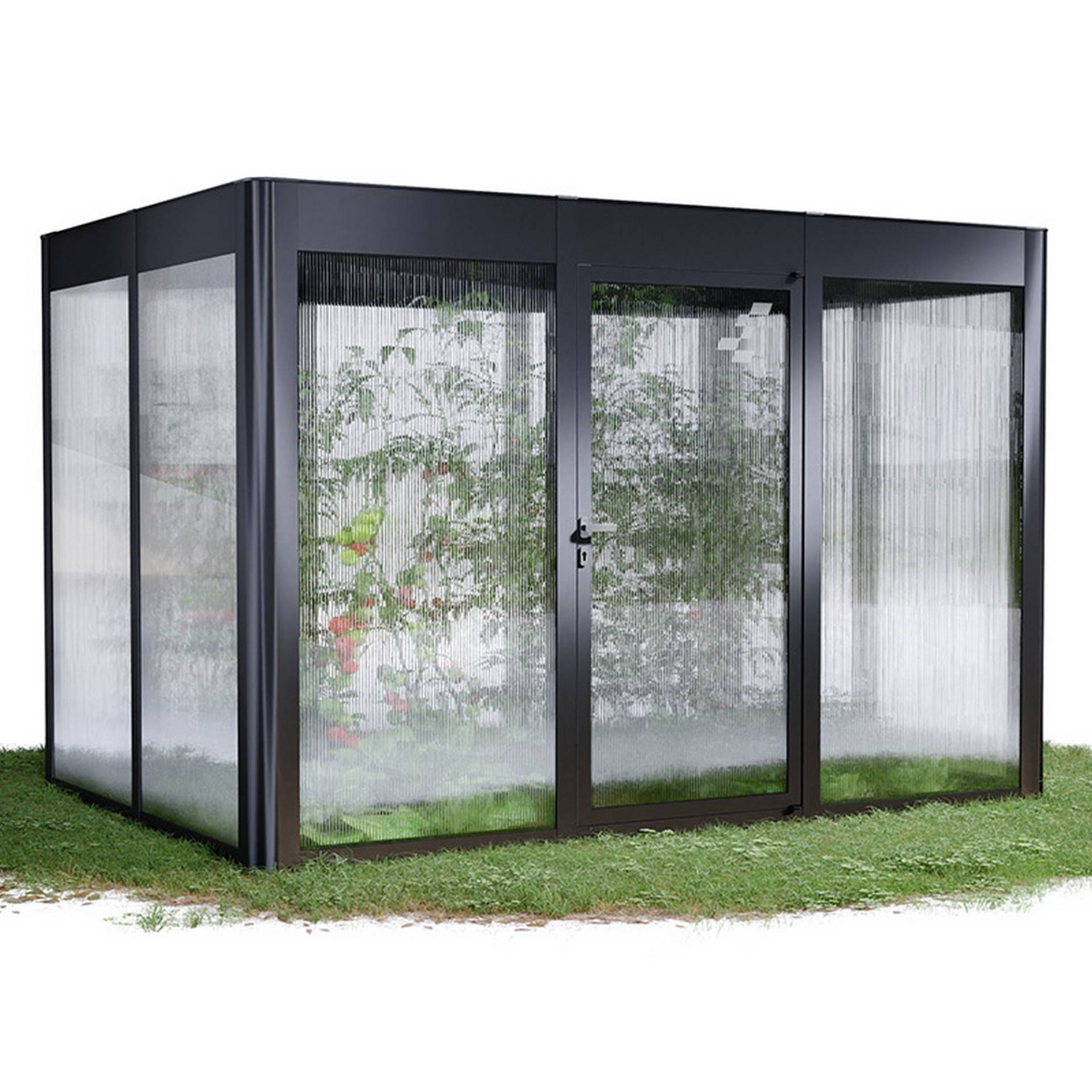 SunElements Gewächshaus 'SunGarden Select 3.2' 338 x 233 cm mit 10 mm Doppelstegplatten anthrazit-metallic SunElements Gewächshaus 'SunGarden Select 3.2' 338 x 233 cm mit 10 mm Doppelstegplatten anthrazit-metallic von SunElements