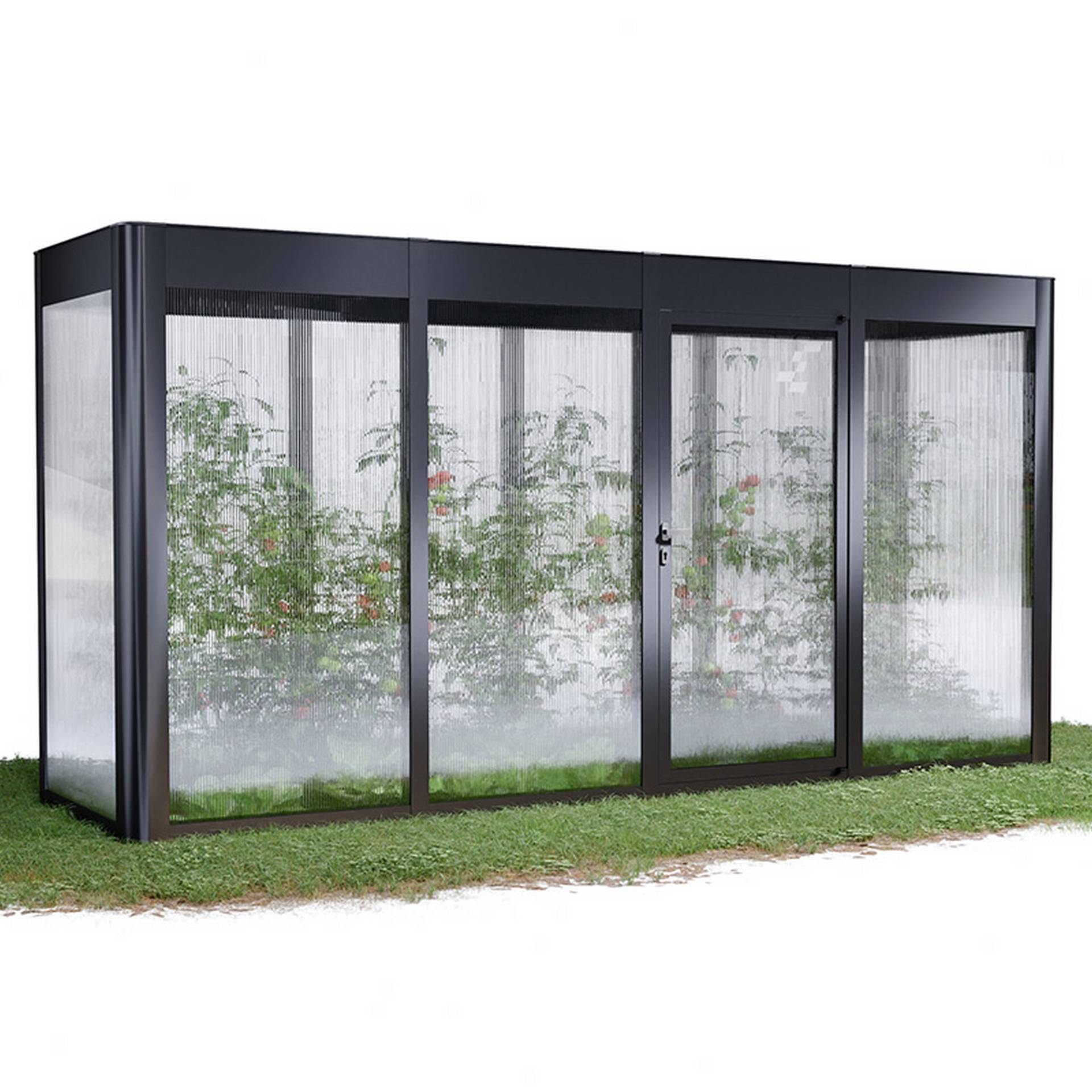 SunElements Gewächshaus 'SunGarden Select 4.1' 443 x 128 cm mit 10 mm Doppelstegplatten anthrazit-metallic SunElements Gewächshaus 'SunGarden Select 4.1' 443 x 128 cm mit 10 mm Doppelstegplatten anthrazit-metallic von SunElements