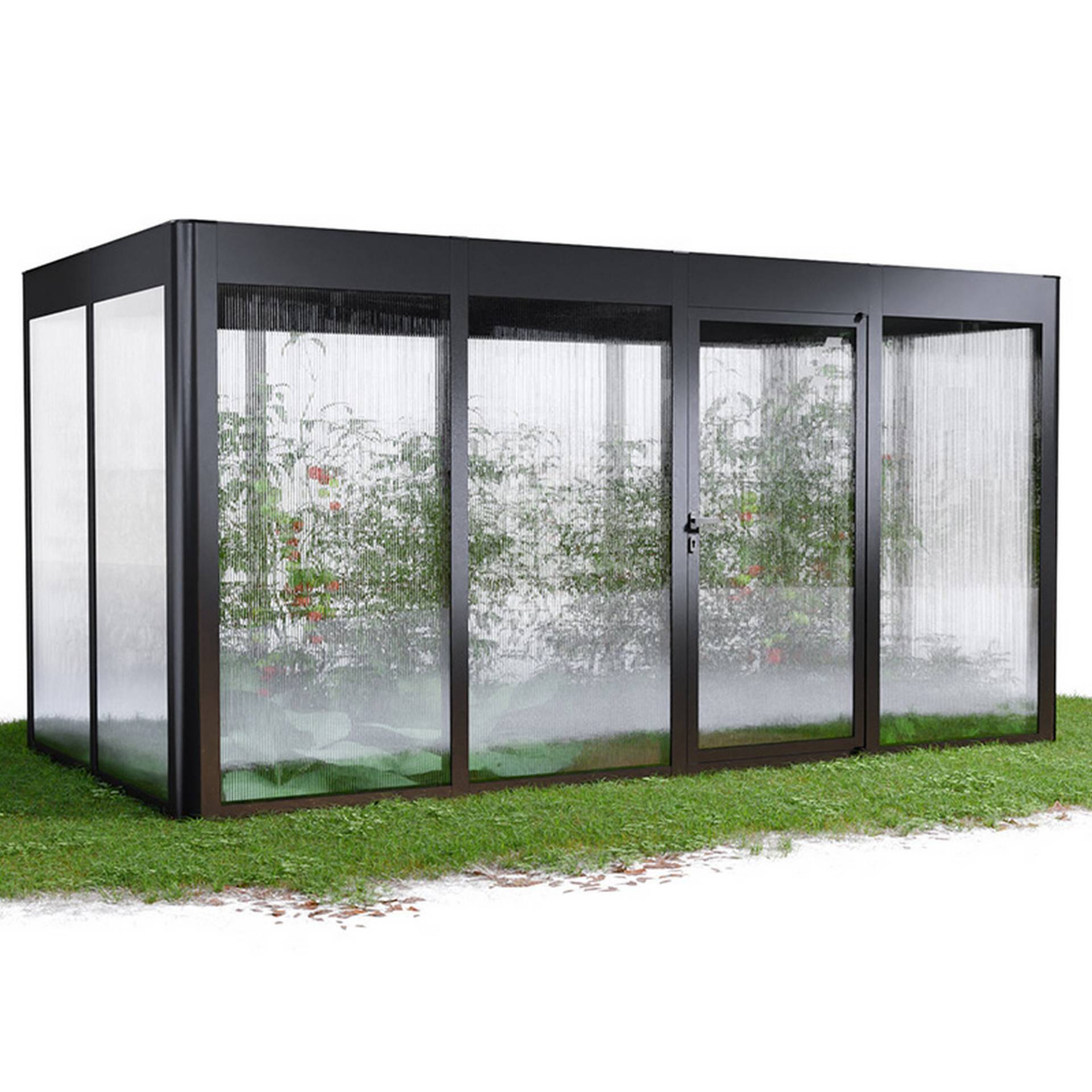 SunElements Gewächshaus 'SunGarden Select 4.2' 443 x 233 cm mit 10 mm Doppelstegplatten anthrazit-metallic SunElements Gewächshaus 'SunGarden Select 4.2' 443 x 233 cm mit 10 mm Doppelstegplatten anthrazit-metallic von SunElements