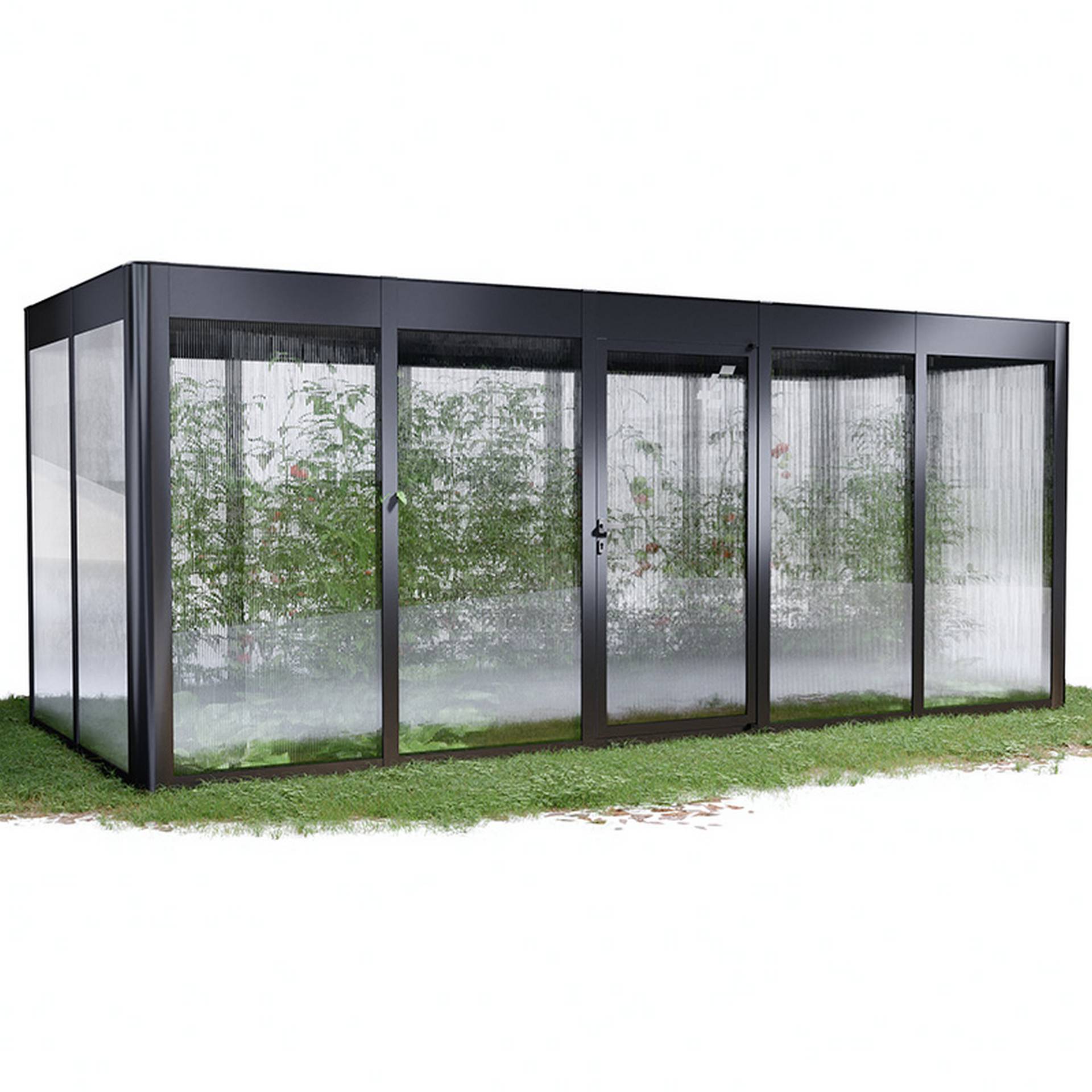 SunElements Gewächshaus 'SunGarden Select 5.2' 548 x 233 cm mit 10 mm Doppelstegplatten anthrazit-metallic SunElements Gewächshaus 'SunGarden Select 5.2' 548 x 233 cm mit 10 mm Doppelstegplatten anthrazit-metallic von SunElements