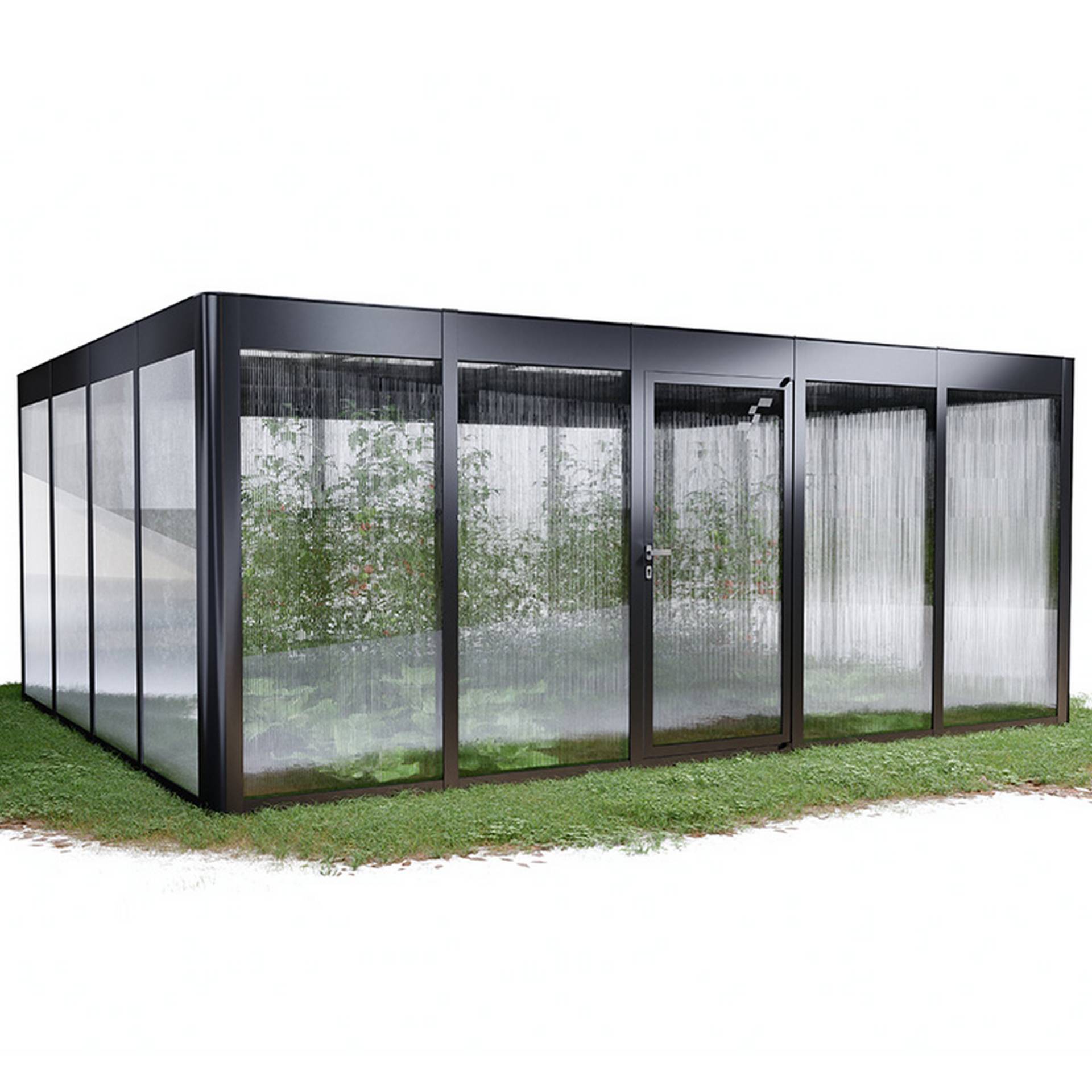 SunElements Gewächshaus 'SunGarden Select 5.4' 548 x 443 cm mit 10 mm Doppelstegplatten anthrazit-metallic SunElements Gewächshaus 'SunGarden Select 5.4' 548 x 443 cm mit 10 mm Doppelstegplatten anthrazit-metallic von SunElements