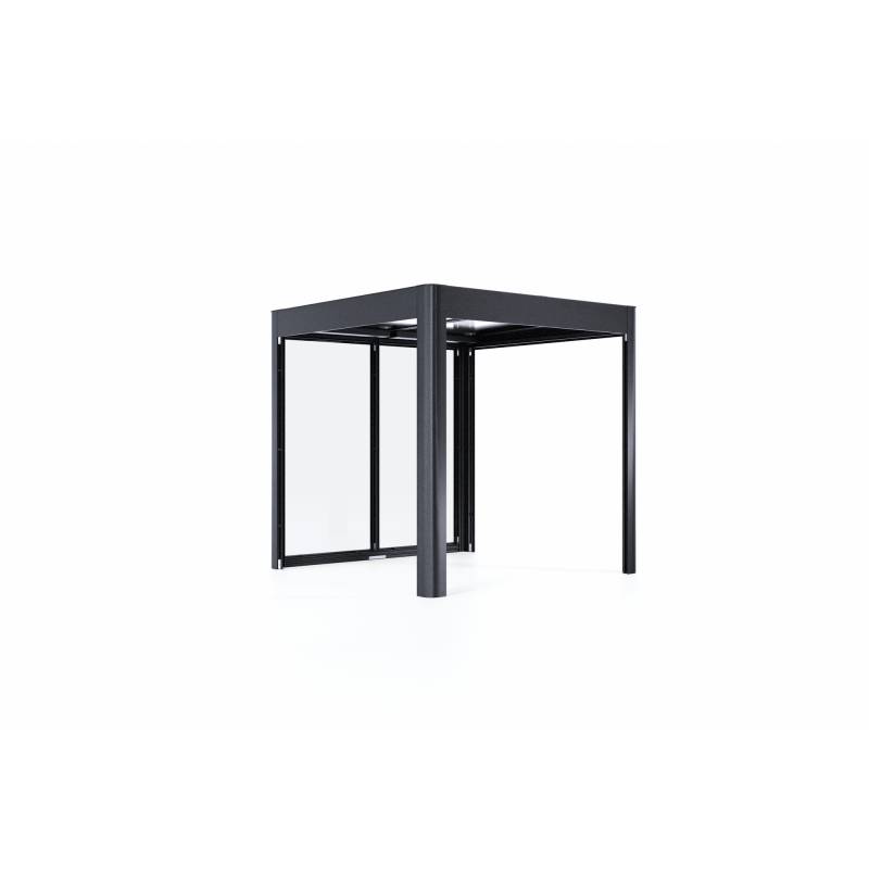 SunElements Pergola 'SunCover Infinity 2.2' 5 m² 233 x 233 x 229 cm 6 mm Acrylglas anthrazit-metallic von SunElements