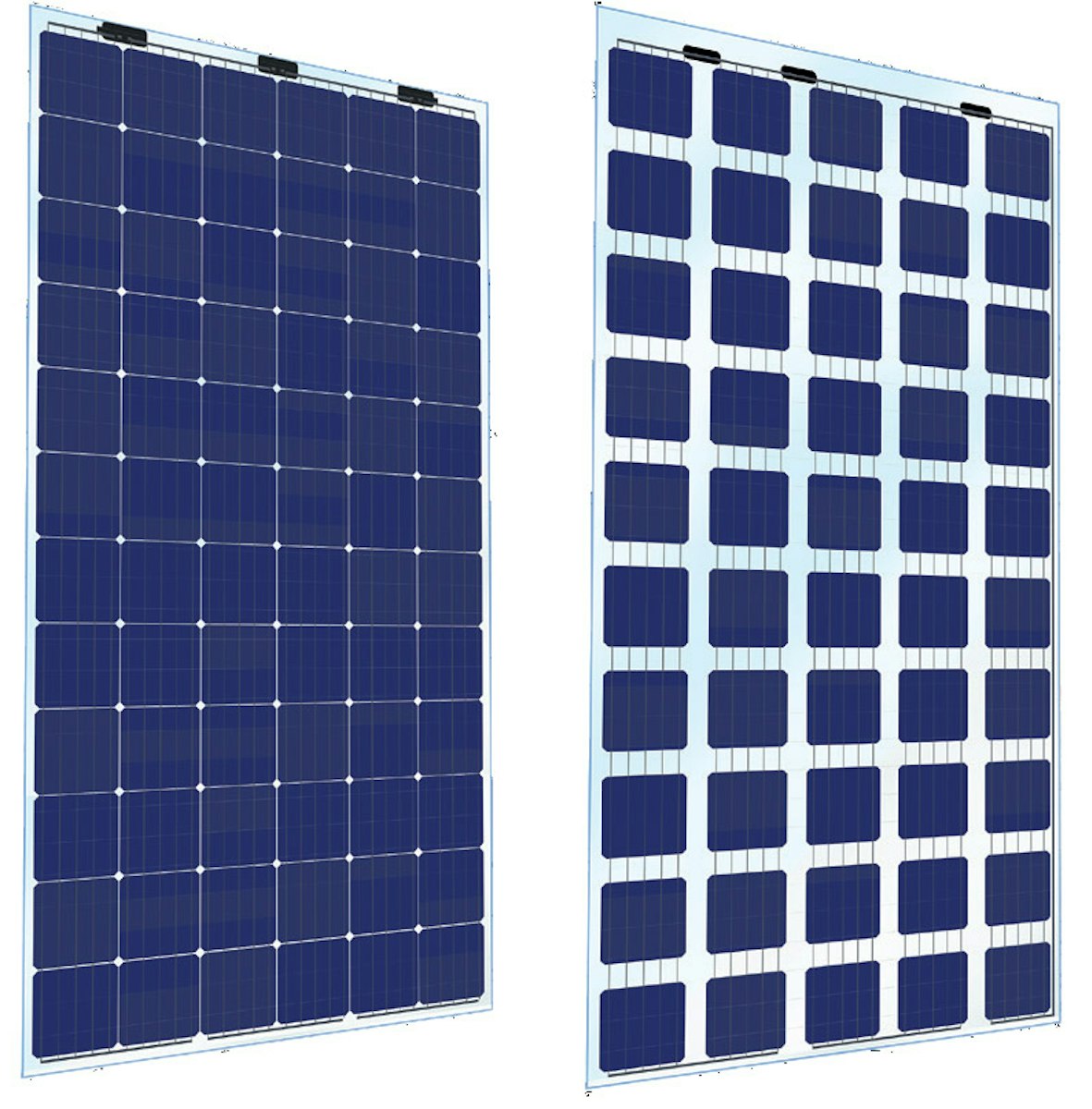 SunElements Photovoltaik Paket für Dach und/oder Wand (inkl. Verkabelung und Modul Wechselrichter) 400 Wp mit 5% Transparenz Module (inkl. Verkabelung und Modul Wechselrichter) 2 Paneele von SunElements