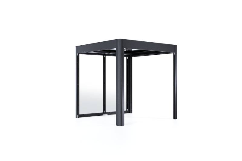 SunElements SunCover Deluxe Wände ESG 5mm satiniert Dach 6mm Acrylglas B 233 x T 233 x H 229 cm (Gr. 2.2) von SunElements