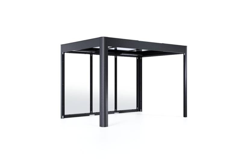 SunElements SunCover Deluxe Wände ESG 5mm satiniert Dach 6mm Acrylglas B 338 x T 233 x H 229 cm (Gr. 3.2) von SunElements