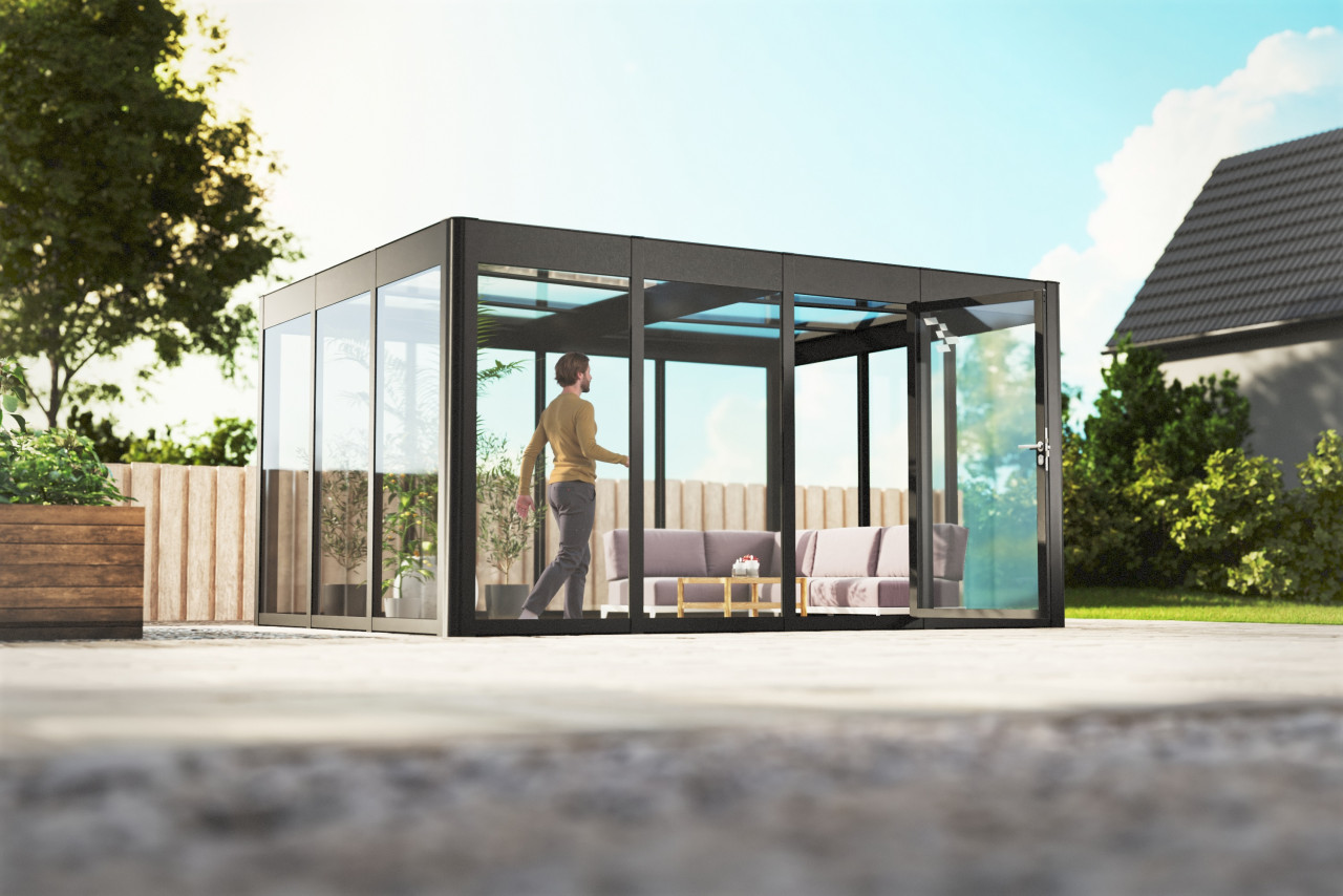 SunElements SunGarden Gartenhaus Infinity 4.3 443 x 338 cm anthrazit-metallic SunElements SunGarden Gartenhaus Infinity 4.3 443 x 338 cm anthrazit-metallic von SunElements