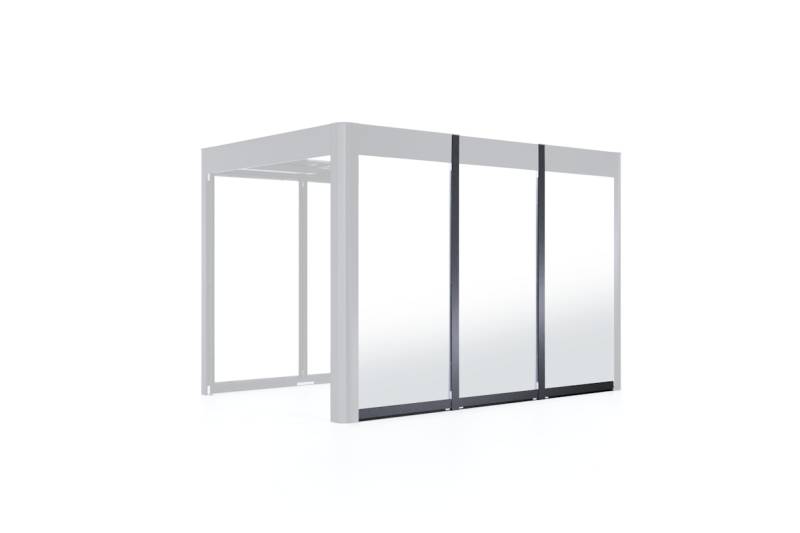 SunElements Wandelement SunCover Deluxe 5mm ESG satiniert 3m Einscheibensicherheitsglas 5 mm (satiniert) von SunElements