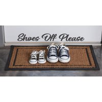 Shoes Off -Schild Hilft Bei Der „Keine Schuhe"-Politik in Ihrem Haus. Zieh Deine Schuhe Aus. Holzschild Bitte Ziehen Sie Ihre Eingangsschild von SunFla