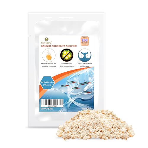 SunGrow Aquarium-Harz-Filtermedien – Entfernen Sie Ammoniak, Nitrit und Nitrat klares braunes Wasser aus indischen Mandelblättern und Treibholz, für Süß- und Salzwasseraquarien, feiner Netzbeutel im SunGrow Aquarium-Harz-Filtermedien – Entfernen Sie Ammoniak, Nitrit und Nitrat klares braunes Wasser aus indischen Mandelblättern und Treibholz, für Süß- und Salzwasseraquarien, feiner Netzbeutel im von SunGrow