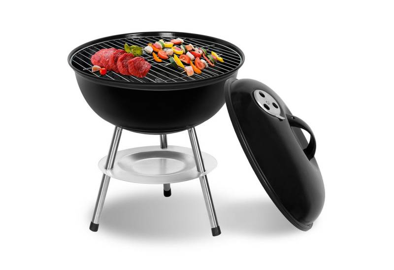 SunJas Holzkohlegrill CA-60., BBQ Kugelgrill Standgrill Rundgrill Kohlegrill Gartengrill von SunJas