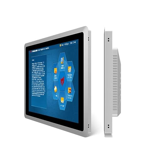 SunKol 17-Zoll-Industrie-Embedded-Panel-PC, 10-Punkt-kapazitiver Industrie-Touchscreen-Panel-Computer, 2xUSB3.0,HDMI,2xRS232,2xLAN (J6412, 16GB RAM 512GB SSD) von SunKol