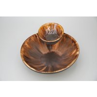 Keramik Handgemachte Schale| Schale Mit Soßenhalter| Einzigartige Servierschale von SunRaysCeramics