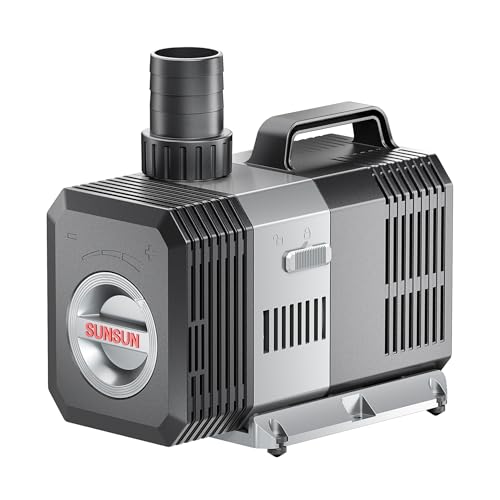 SunSun CTP-5000 SuperECO Teichpumpe 5000 l/h / 30 W, energiesparende Filterpumpe, Bachlaufpumpe für Koiteiche, Umwälzpumpe, Gartenteichpumpe von SunSun