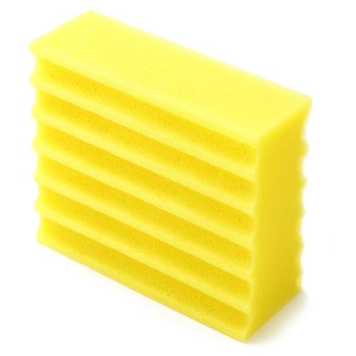 SunSun Ersatzteil Filtermatte Filterschwamm fein gelb für Bio Teichfilter CBF-350B – Durchlauffilter Teich bis 60.000 L Teichvolumen – bis 10000 l/h – 2 Kammer-System Teich Filter Biofilter Koiteich von SunSun