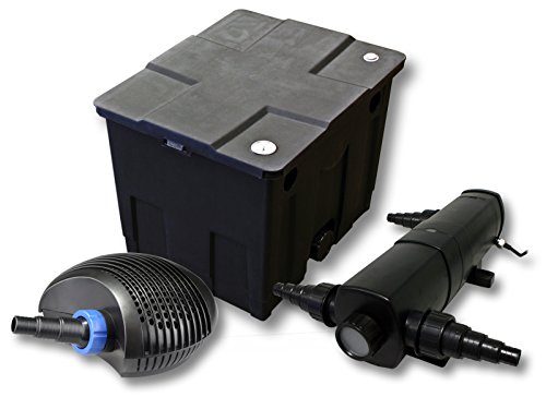 SunSun Komplettset: CBF-350 Teichfilter bis 12000 L Teichfilteranlage als Durchlauffilter, CTF-3800 SuperECO Teichpumpe 3600l/h 20W, CUV-218 Teichklärer UVC Klärer mit 18W SunSun Komplettset: CBF-350 Teichfilter bis 12000 L Teichfilteranlage als Durchlauffilter, CTF-3800 SuperECO Teichpumpe 3600l/h 20W, CUV-218 Teichklärer UVC Klärer mit 18W von SunSun