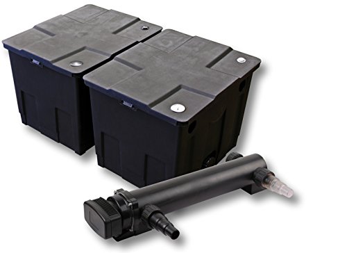 SunSun Komplettset: CBF-350B Teichfilter bis 60000 L Teichfilteranlage als Durchlauffilter, CUV-324 Teichklärer UVC Klärer mit 24 Watt UV-C Leistung SunSun Komplettset: CBF-350B Teichfilter bis 60000 L Teichfilteranlage als Durchlauffilter, CUV-324 Teichklärer UVC Klärer mit 24 Watt UV-C Leistung von SunSun