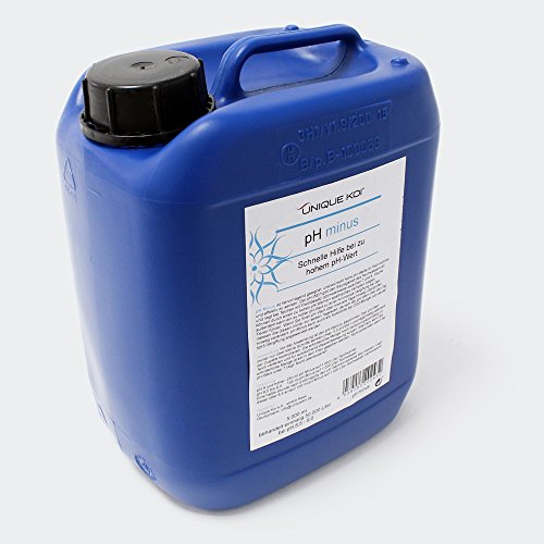 Wiltec Unique Koi pH Minus 5000 ml für 50000 L Teichwasser Senkung pH Wert flüssig pH-Senker von Wiltec
