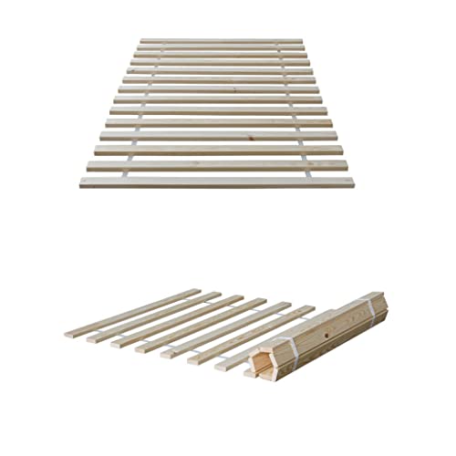 SunWood Noel Lattenrost Rollrost Bettrost Rollroste Holzlatten Latten Lamellen Rolllattenrost 70 x 200 cm (14 Latten 70 x 200 cm) von SunWood