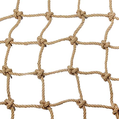 SunYaZhou Netze Hanfseil Dekonetz Treppenschutznetz Balkon Fallschutznetz Kindersicherheitsnetz Retro Bar Deckennetz Hängendes Kleidernetz Kletternetz Seil Kids Safety Railnet (Size : 1x7m) von SunYaZhou Nets