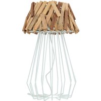 Tischleuchte Treibholz Metall 58 cm E27 Handarbeit SAWATH von Suna Living