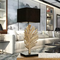 Tischleuchte Treibholz Stoff 69 cm E27 Handarbeit SAWATH von Suna Living