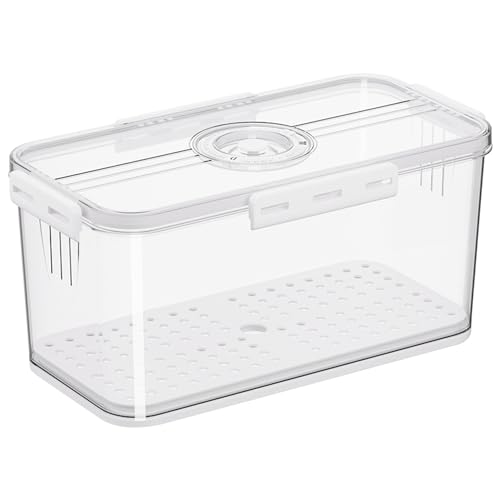 Airtight Bread Bins, Time Recording Bread Storage Bins, Visible Bread Box With Lid, Stackable Bread Storage Containers for Homemade Bread, Bun, Bagel, Loaf 12.8x6.9x6" White Bread Storage Bread Box Br Airtight Bread Bins, Time Recording Bread Storage Bins, Visible Bread Box With Lid, Stackable Bread Storage Containers for Homemade Bread, Bun, Bagel, Loaf 12.8x6.9x6" White Bread Storage Bread Box Br von SunaOmni