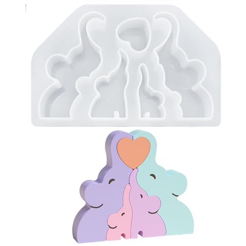 Elefantenform, süße Elefanten-Tierpuzzle-Silikonformen, antihaftbeschichtete Gipsformen zur Herstellung von Kerzen und Ornamenten Elefantenform, süße Elefanten-Tierpuzzle-Silikonformen, antihaftbeschichtete Gipsformen zur Herstellung von Kerzen und Ornamenten von SunaOmni