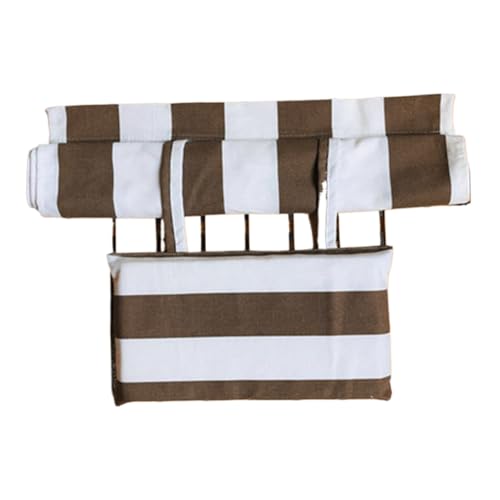 Ersatzstoff für Sling-Stuhl, 114, 3 x 43, 2 cm, gestreifter Sling-Stuhlstoff mit Kissen, langlebiges, strapazierfähiges Segeltuch für Meer, Terrasse, Patio, Garten, hellbrauner -Akzentstuhl, S Ersatzstoff für Sling-Stuhl, 114, 3 x 43, 2 cm, gestreifter Sling-Stuhlstoff mit Kissen, langlebiges, strapazierfähiges Segeltuch für Meer, Terrasse, Patio, Garten, hellbrauner -Akzentstuhl, S von SunaOmni