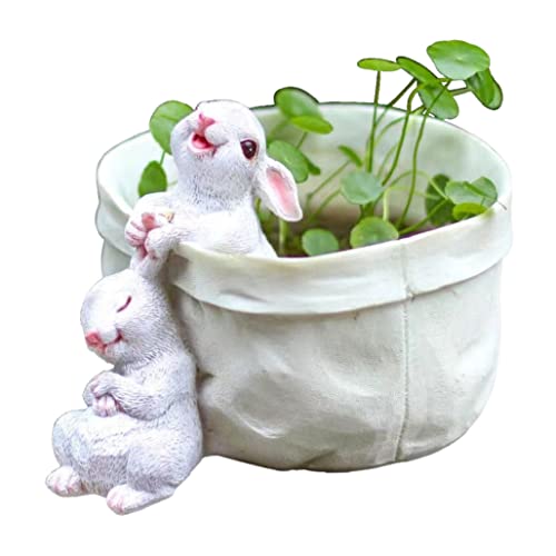 Kaninchen Blumentopf Hase Sukkulenten Pflanzgefäß Gartentopf Ostern Sukkulenten Pflanzgefäß Gartentopf Dekorative Pflanztöpfe Für Ostern Kunstdekor Kaninchen Gartentöpfe Kaninchen Topf Pflanzgefäß von SunaOmni