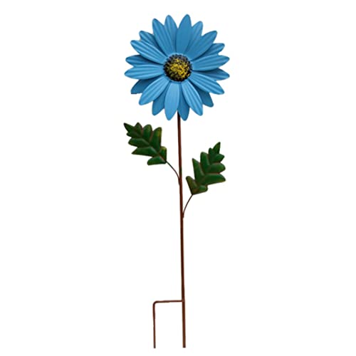 Sonnenblume Windmühle Windräder Blume Dekorative Windspiele Garten Ornamente Outdoor Garten Sonnenblume Wind Spinner Wind Scupture Party Blau von SunaOmni