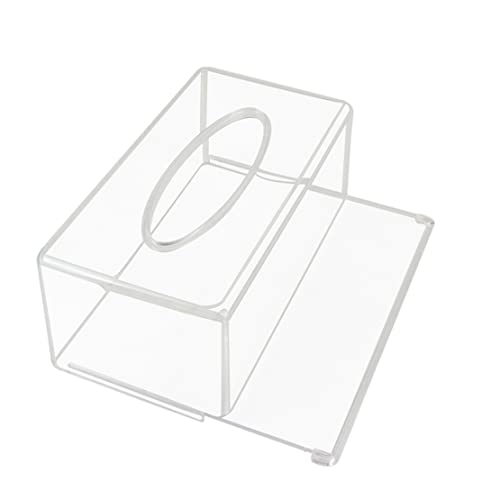 Acryl-Tissue-Box, Transparenter Kosmetiktuchspender, Rechteckig, Servietten-Organizer, Acryl-Tissue-Box, Transparent, Tissue-Spender, Rechteckig, Tissue-Box-Halter Für Die Arbeitsplatte von SunaOmni