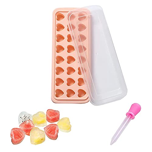 SunaOmni Ice Cube Tray Love Hearts Form Silikon Whiskey Ice Ball Maker Eiswürfelform Mit Deckel Dropper Pink Ice Ball Maker Heart Ice Cube Tray Ice Cube Molds SunaOmni Ice Cube Tray Love Hearts Form Silikon Whiskey Ice Ball Maker Eiswürfelform Mit Deckel Dropper Pink Ice Ball Maker Heart Ice Cube Tray Ice Cube Molds von SunaOmni
