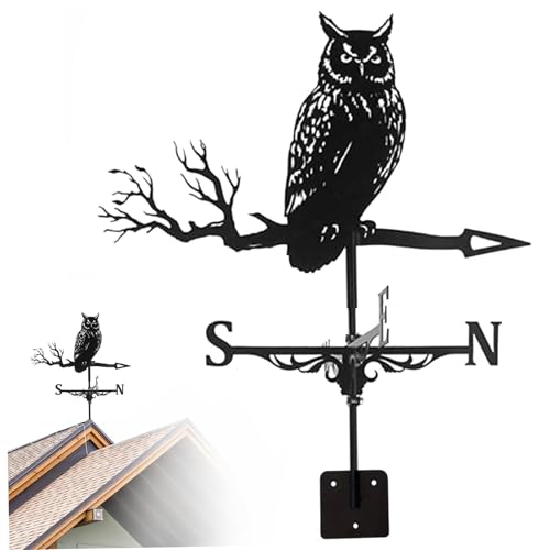 Wetterfahne Metall-Wetterfahnen Zur Dachmontage Eulen-Wetterfahnen Wetterfahne Für Den Garten Wetterfahnen Zur Dachmontage Für Garten Hof Schuppen Hof Terrassendekor Wetterfahne Metall-Wetterfahnen Zur Dachmontage Eulen-Wetterfahnen Wetterfahne Für Den Garten Wetterfahnen Zur Dachmontage Für Garten Hof Schuppen Hof Terrassendekor von SunaOmni