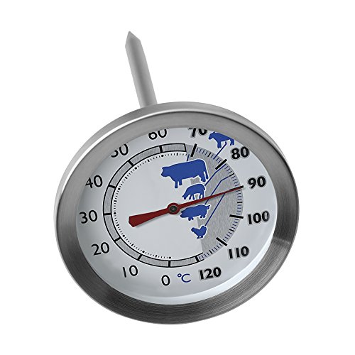 SUNARTIS - Bratenthermometer mit Antihaftbeschichtung | Hochwertiges Bratenthermometer für perfekte Fleischgerichte. Edelstahl Fleischthermometer mit Messbereich von 0°C bis +120°C | 7x13,5cm SUNARTIS - Bratenthermometer mit Antihaftbeschichtung | Hochwertiges Bratenthermometer für perfekte Fleischgerichte. Edelstahl Fleischthermometer mit Messbereich von 0°C bis +120°C | 7x13,5cm von Sunartis