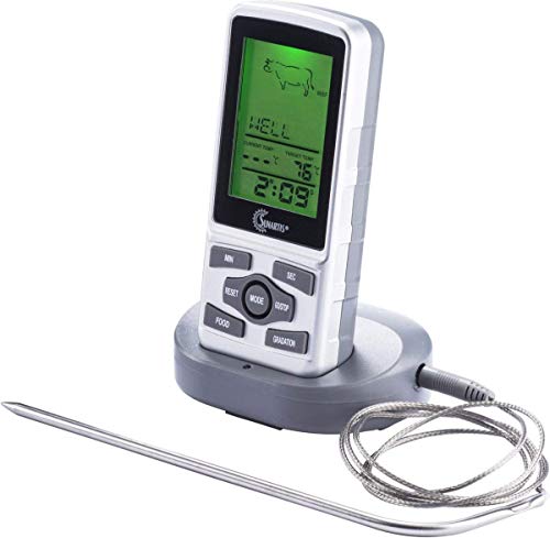 Sunartis Funk Braten- und Grill-Thermometer mit Timer, Modell ME316 von Sunartis