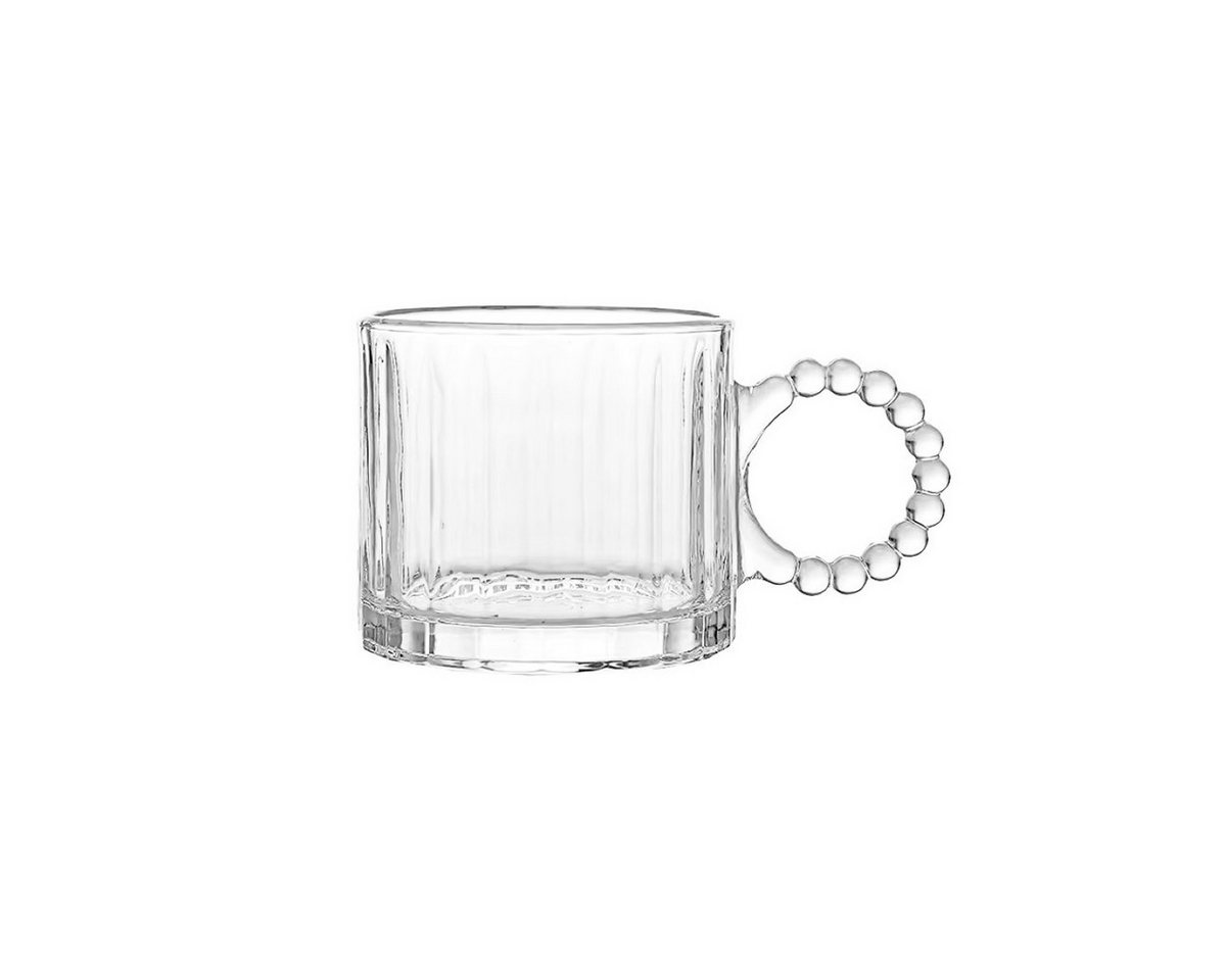 Sunay Gläser-Set 6 teilig mit eleganten Henkeln 300 ml - modern & stilvoll, Glas, 6-teilig, 300 ml von Sunay