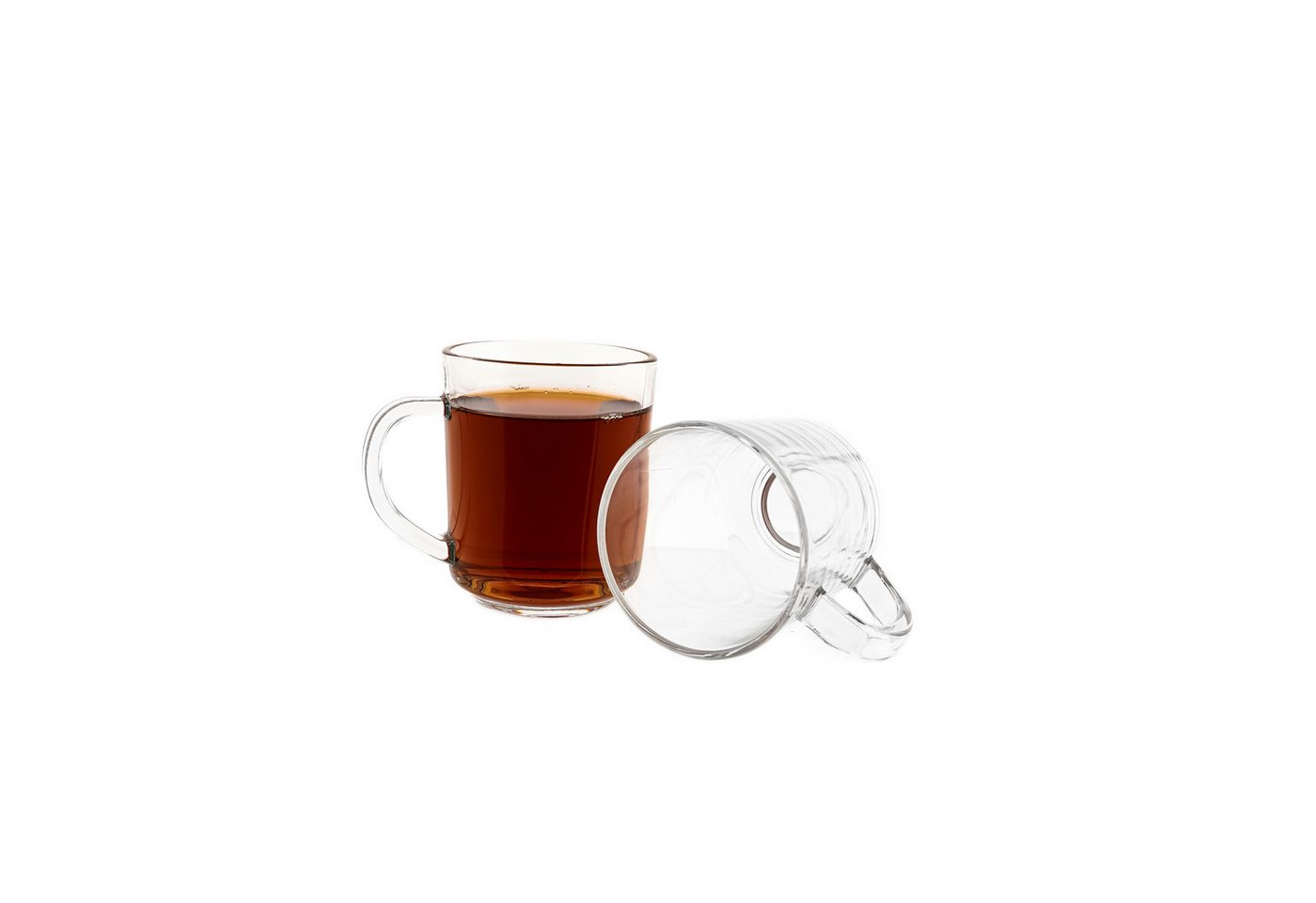 Sunay Gläser-Set 6er Set Henkelgläser - Klarglas mit elegantem, glattem Design, 240 ml, Glas, 6-teilig, 240 ml Sunay Gläser-Set 6er Set Henkelgläser - Klarglas mit elegantem, glattem Design, 240 ml, Glas, 6-teilig, 240 ml von Sunay