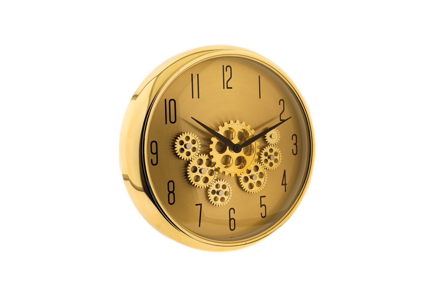 Sunay Wanduhr mit Zahnrädern - ø35 x 9 cm, Analog im Industrial-Look (analog, 35 x 9 cm, mit Zahnrädern) von Sunay