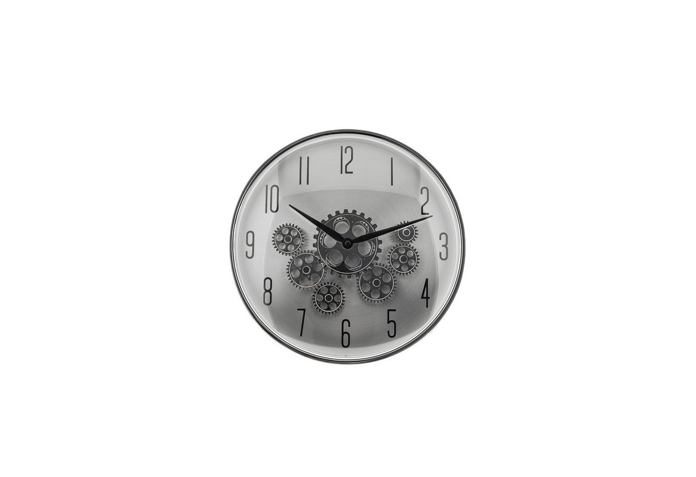 Sunay Wanduhr mit Zahnrädern - ø35 x 9 cm, Analog im Industrial-Look (analog, 35 x 9 cm, mit Zahnrädern) von Sunay