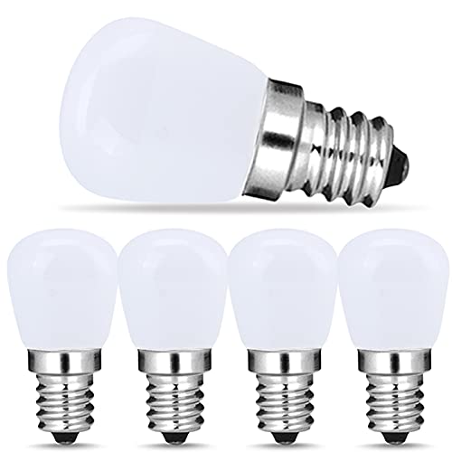 Suncan E14 LED Warmweiß Kühlschranklampe,T25 Mini Glühlampen, e14 klein led 2.5W, 3000K, AC220V-240V für Kronleuchter, Wandlampe, Kühlschrank und Dunstabzugshaube,5 Stück von Suncan