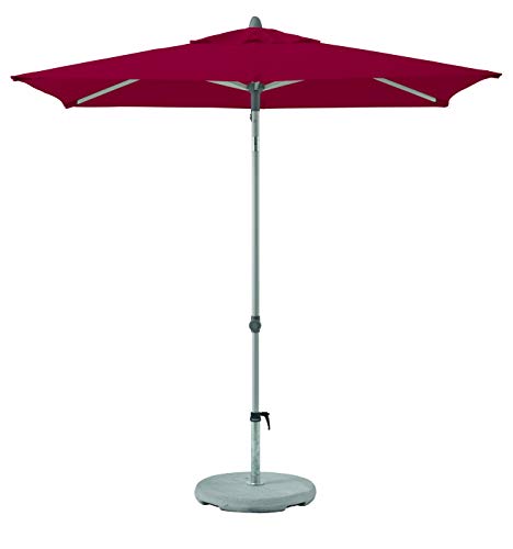 Suncomfort by Glatz Sonnenschirm Push-Up, aurora red, 210 x 150 cm rechteckig, Gestell Aluminium, Bespannung Polyester, 4.2 kg von Suncomfort by Glatz