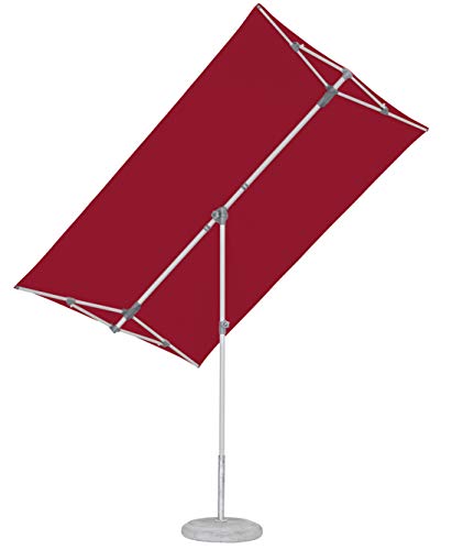 Suncomfort by Glatz Sonnenschirm Flex Roof, aurora red, 210 x 150 cm rechteckig, Gestell Aluminium, Bespannung Polyester, 5.3 kg von Suncomfort by Glatz