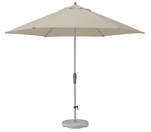 Suncomfort by Glatz Sonnenschirm Shell-Turn, off grey, 330 cm rund, Gestell Aluminium, Bespannung Polyester, 7.1 kg von Suncomfort by Glatz