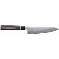 Suncraft Senzo Black Kochmesser 14,3 cm - Damaststahl - Griff Pakkaholz von Suncraft