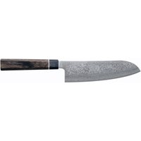 Suncraft Senzo Black Santoku 16,7 cm - Damaststahl - Griff Pakkaholz von Suncraft