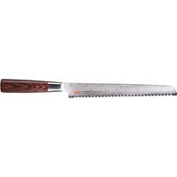 Suncraft Senzo Classic Brotmesser 22 cm - Damaststahl - Griff Pakkaholz von Suncraft