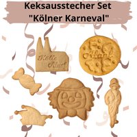 Keksausstecher Set "Kölner Karneval" Mit 6 Verschiedenen Motiven Keksausstecher Set "Kölner Karneval" Mit 6 Verschiedenen Motiven von SundA3DShop
