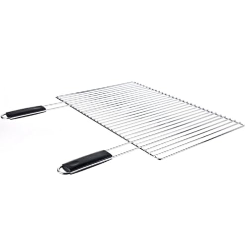 Sunday Grillrost, verchromt, Breite 60 cm, Tiefe 40 cm, Holzkohle-Grill für den Außenbereich von Unbekannt
